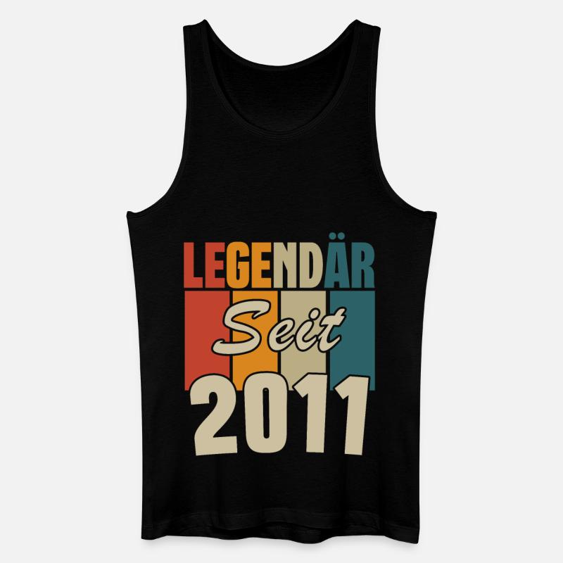 legendär seit 2011 - Männer Bio Tank Top - Schwarz