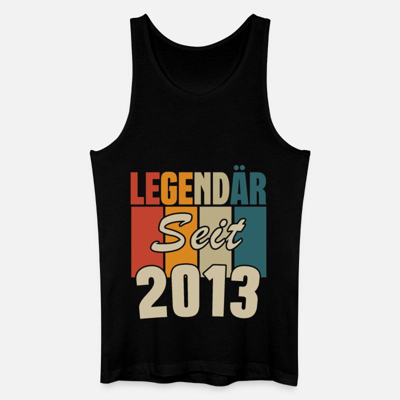 Legendär seit 2013 - Männer Bio Tank Top - Schwarz