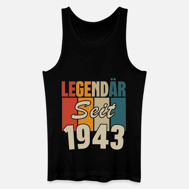 legendär seit 1943 - Männer Bio Tank Top - Schwarz