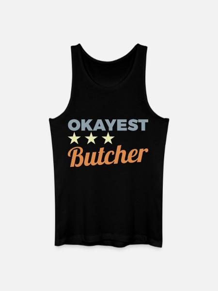 Durchschnittlicher Metzger - Männer Bio Tank Top - Schwarz