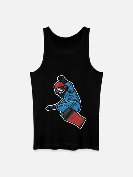 Little Snowboarder - Men’s Organic Tank Top - black