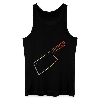 Couteau rétro - Débardeur bio Homme - noir - Devant