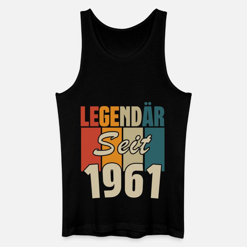 Legendär seit 1961 - Männer Bio Tank Top - Schwarz