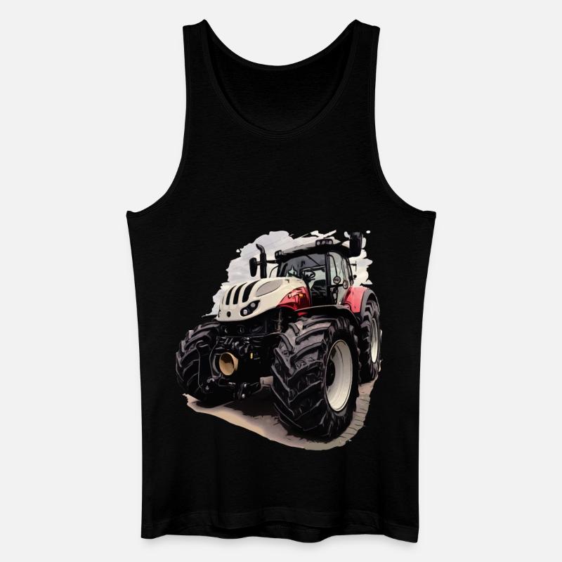 Steyr Traktor - Männer Bio Tank Top - Schwarz