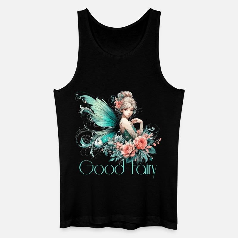 Gute Fee Geschenk - Männer Bio Tank Top - Schwarz