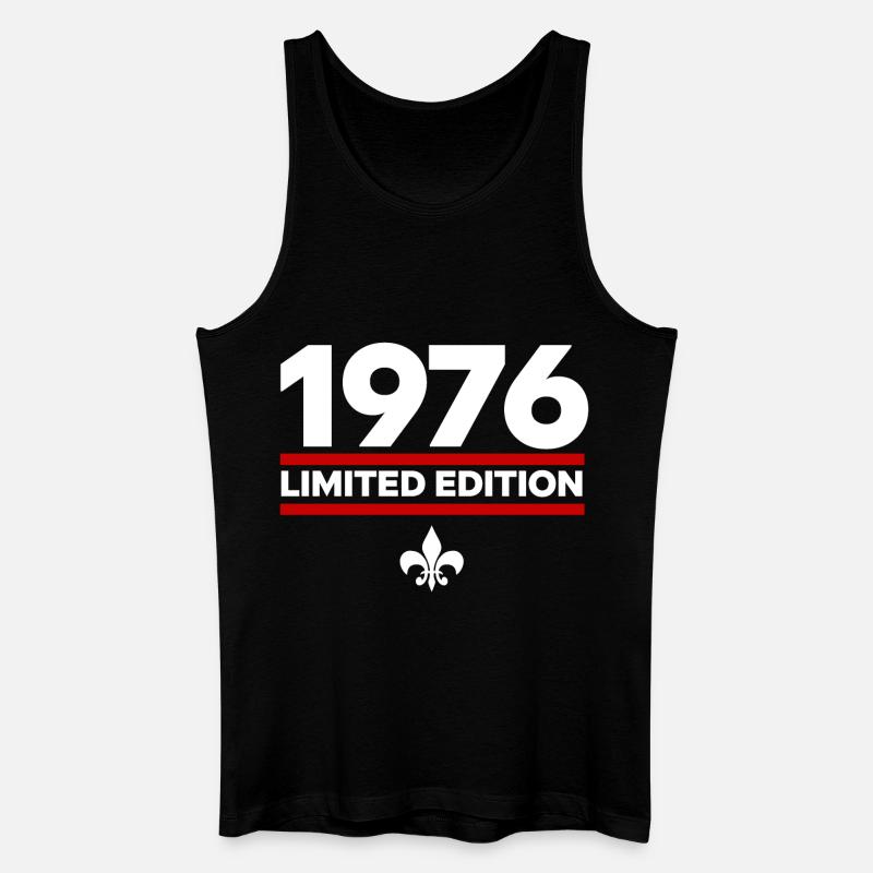1976 Limited Edition - Männer Bio Tank Top - Schwarz