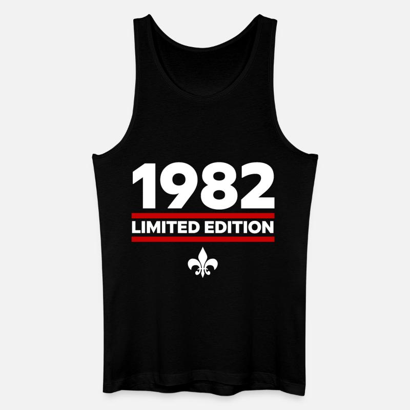 1982 Limited Edition - Männer Bio Tank Top - Schwarz