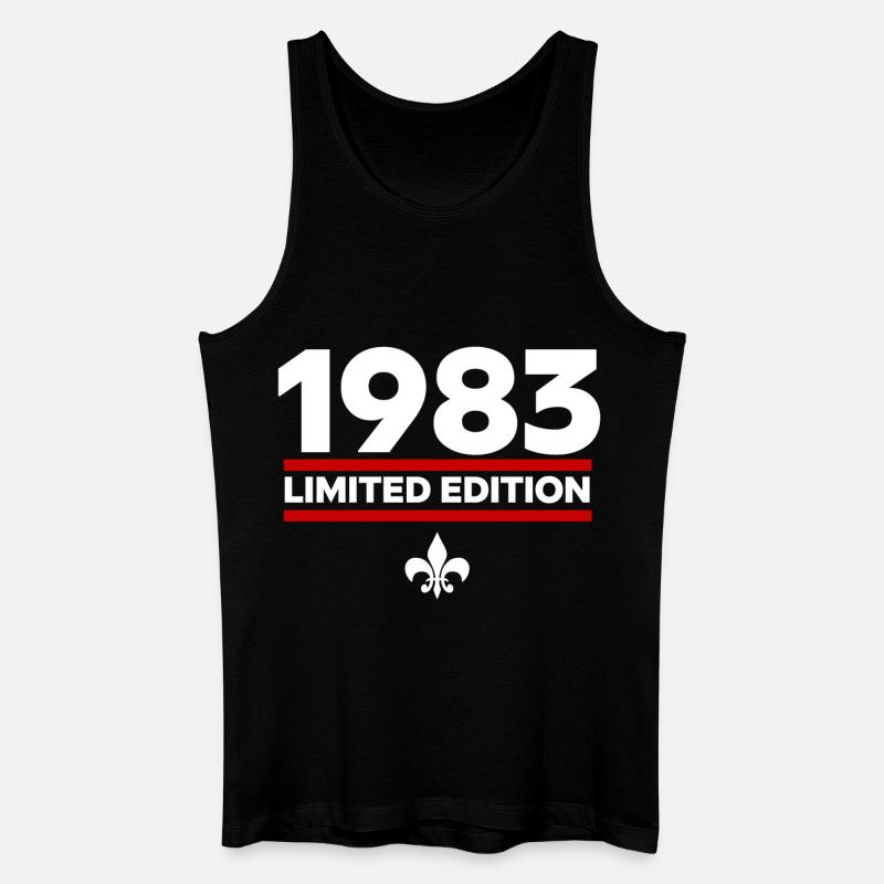 1983 Limited Edition - Männer Bio Tank Top - Schwarz