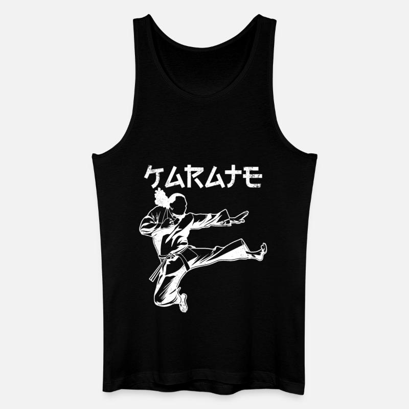 Karateka - Männer Bio Tank Top - Schwarz