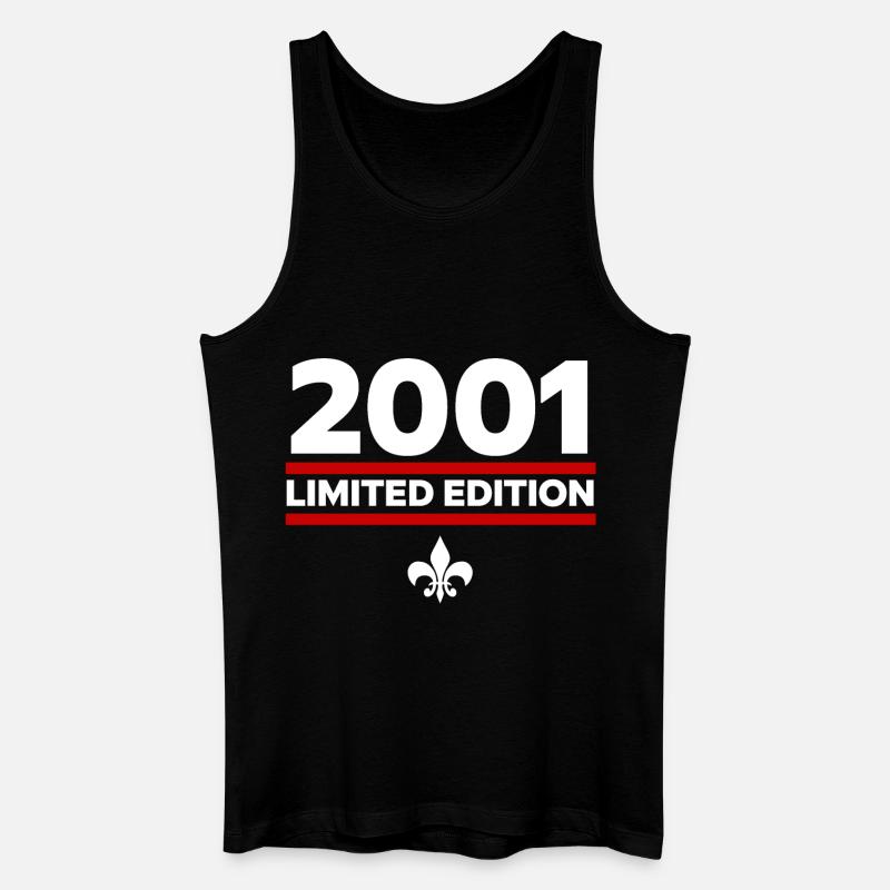 2001 Limited Edition - Männer Bio Tank Top - Schwarz