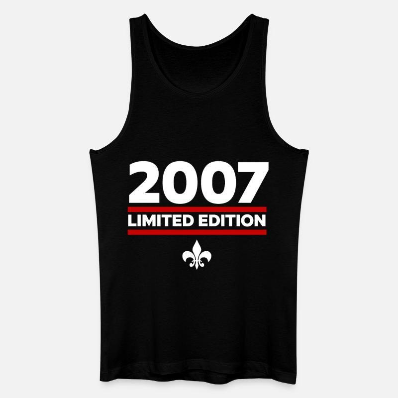 2007 Limited Edition - Männer Bio Tank Top - Schwarz