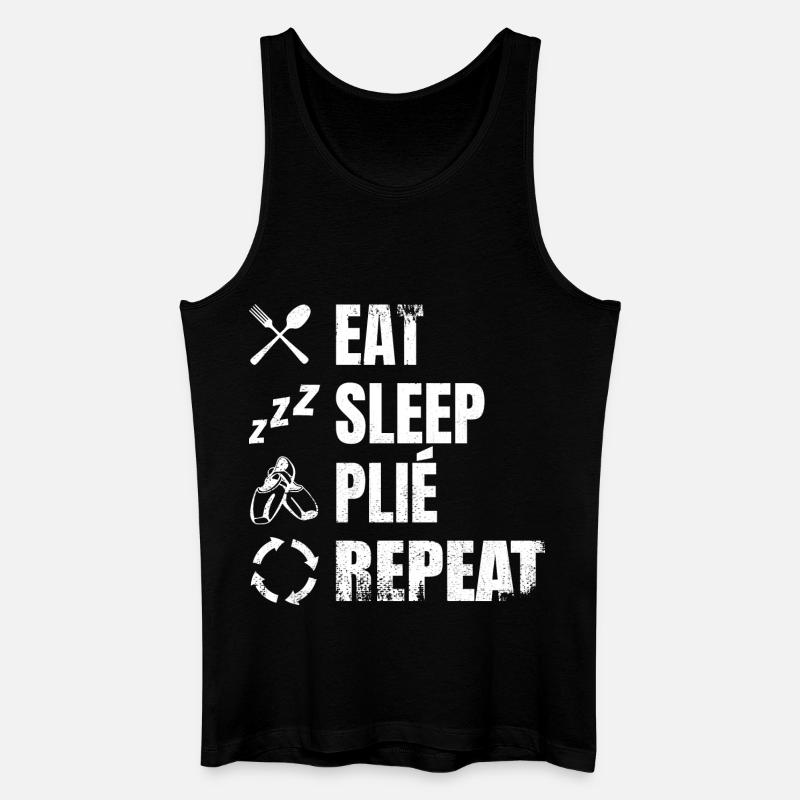 Manger Dormir Plié Répéter - Débardeur bio Homme - noir
