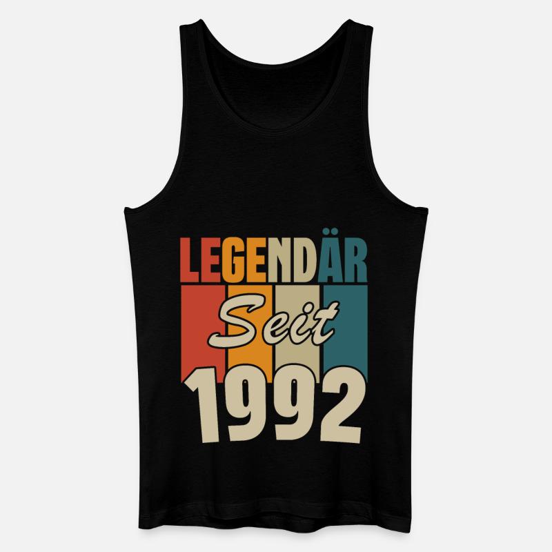 Legendär seit 1992 - Männer Bio Tank Top - Schwarz