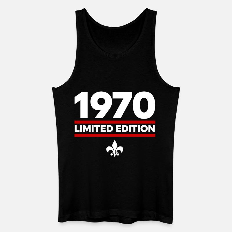 1970 Limited Edition - Männer Bio Tank Top - Schwarz