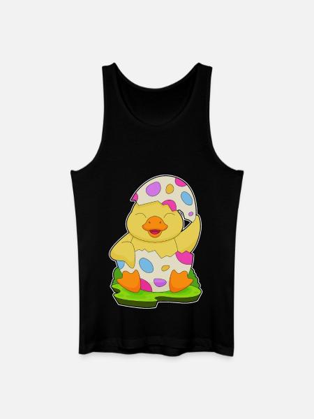 Duck Easter Easter Egg - Men’s Organic Tank Top - black
