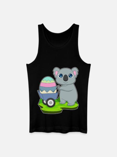 Koala Easter Easter Egg - Men’s Organic Tank Top - black