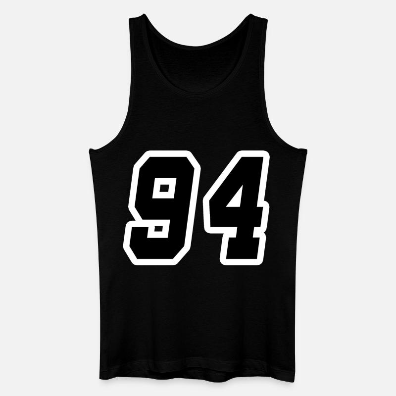 Nummer vierundneunzig 94 - Männer Bio Tank Top - Schwarz