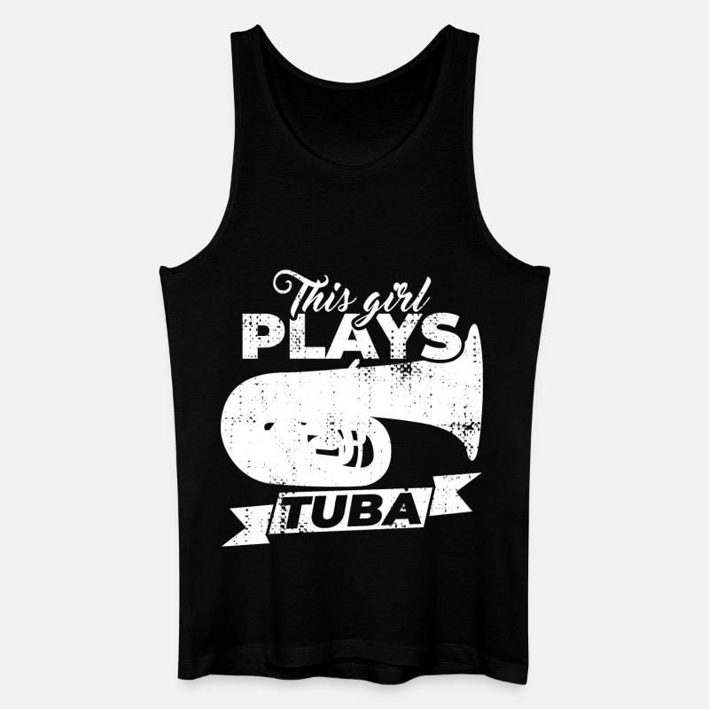 Tuba Mädchen - Männer Bio Tank Top - Schwarz