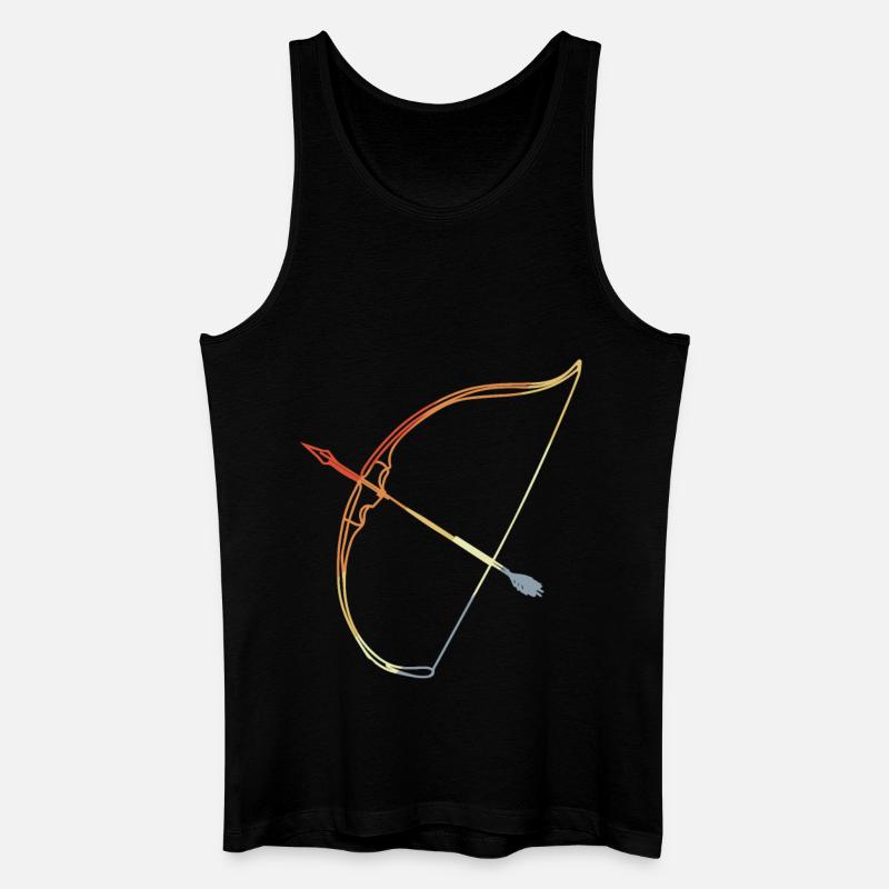 Bogenschießen - Männer Bio Tank Top - Schwarz