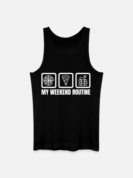 My Weekend Routine - Men’s Organic Tank Top - black