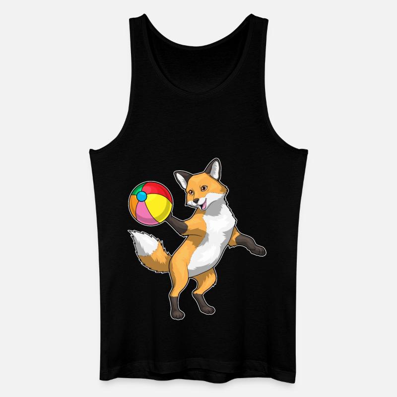 Ballon de plage Fox - Débardeur bio Homme - noir