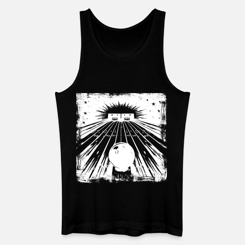 Bowling Center - Männer Bio Tank Top - Schwarz