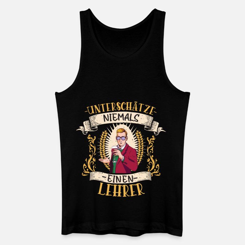 Lehrer Bildung Geschenk Pädagoge Klassenzimmer - Männer Bio Tank Top - Schwarz