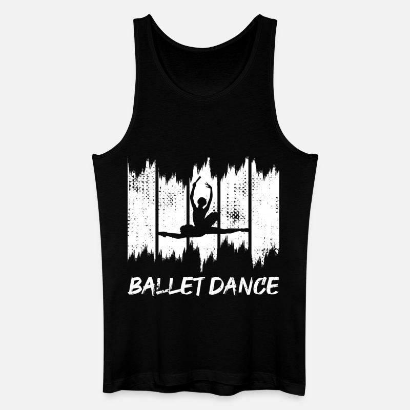 Drôle de danseuse de ballet - Débardeur bio Homme - noir