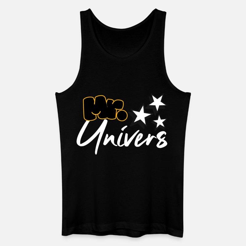 Mr. Universum - Männer Bio Tank Top - Schwarz