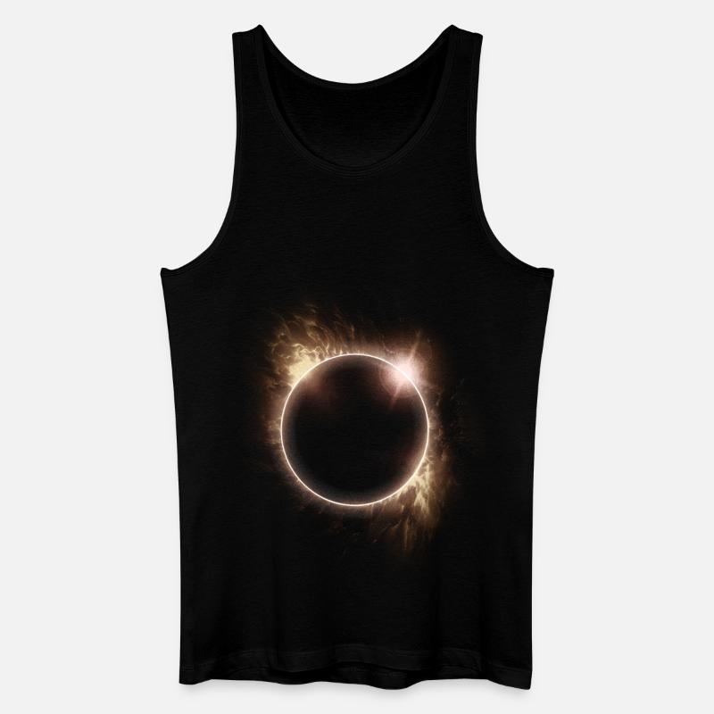 SOLAR ECLIPSE ASTRONOMY LOVERS - Men’s Organic Tank Top - black