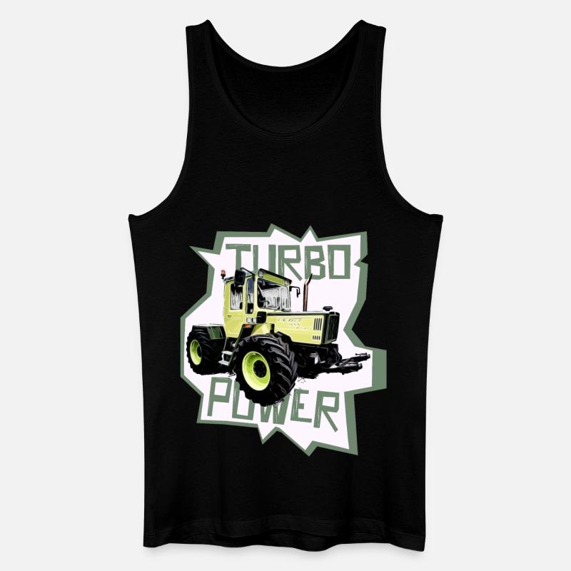 MB trac turbo power traktor - Männer Bio Tank Top - Schwarz