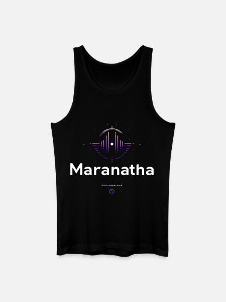 Maranatha Worship Wave - Men’s Organic Tank Top - black