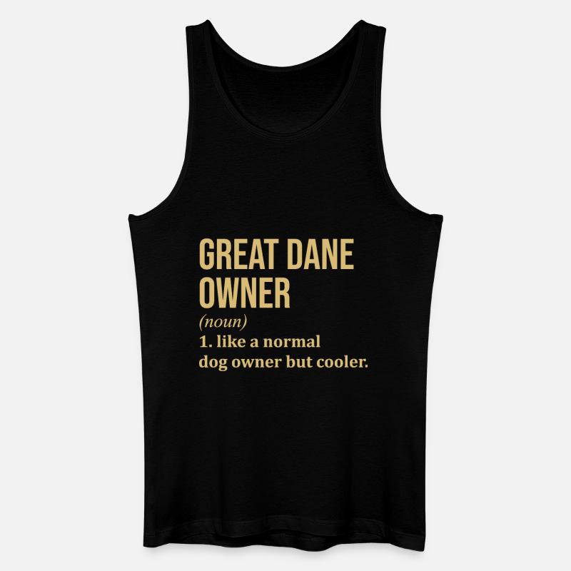 Deutsche Dogge - Männer Bio Tank Top - Schwarz