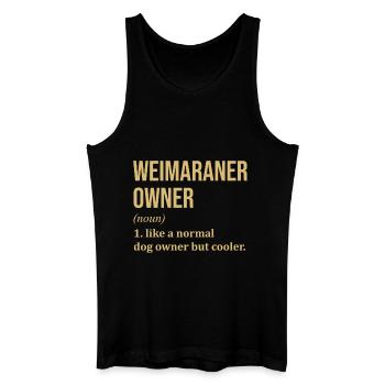 Weimaraner - Männer Bio Tank Top - Schwarz - Vorne