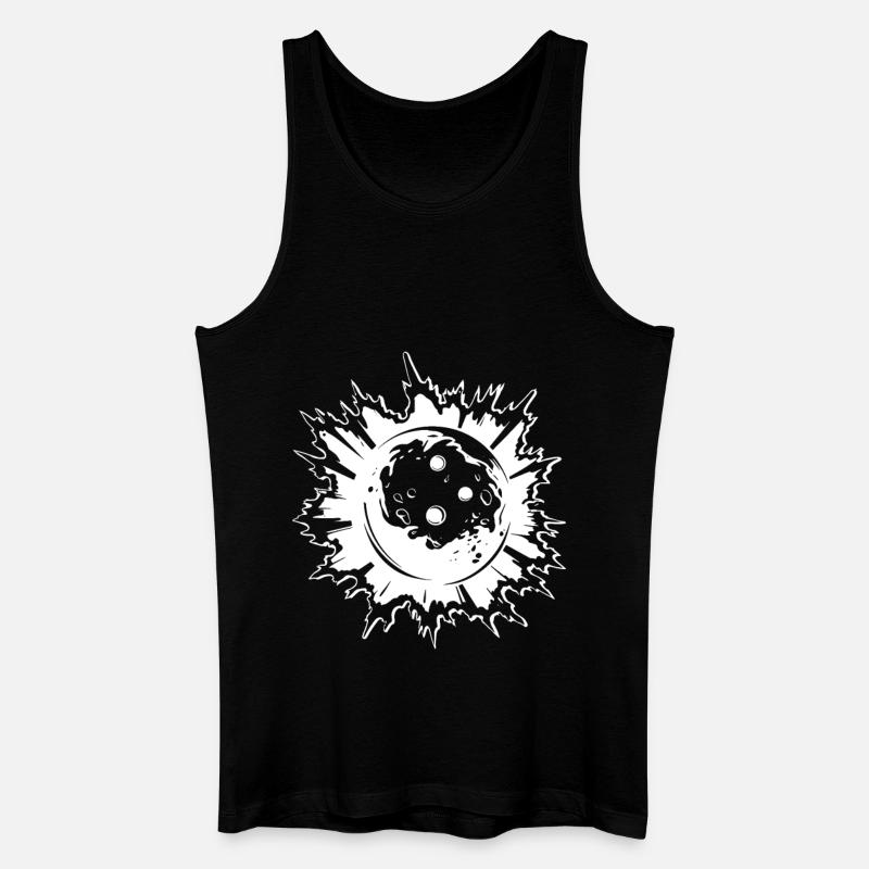 Bowling Zeichnung - Männer Bio Tank Top - Schwarz