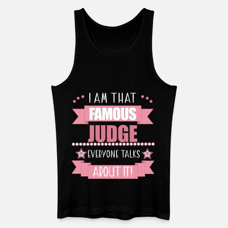 Richterin Beruf Damen Geschenk - Männer Bio Tank Top - Schwarz