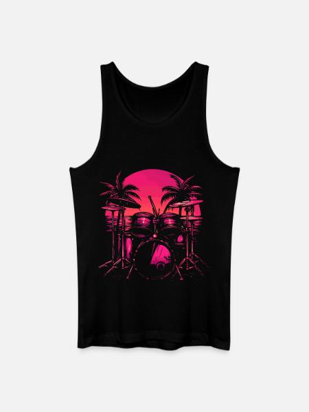 Trapset Retro Style - Männer Bio Tank Top - Schwarz