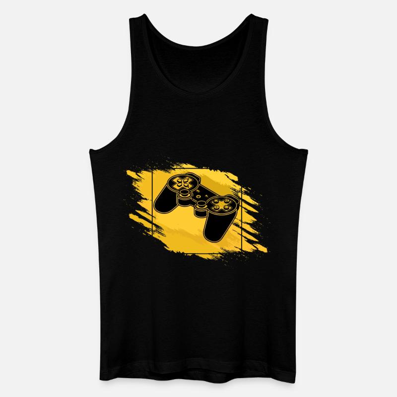 Gaming Controller Retro - Männer Bio Tank Top - Schwarz