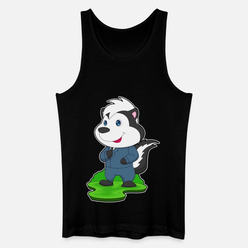 Stinktier Bräutigam Hochzeit - Männer Bio Tank Top - Schwarz