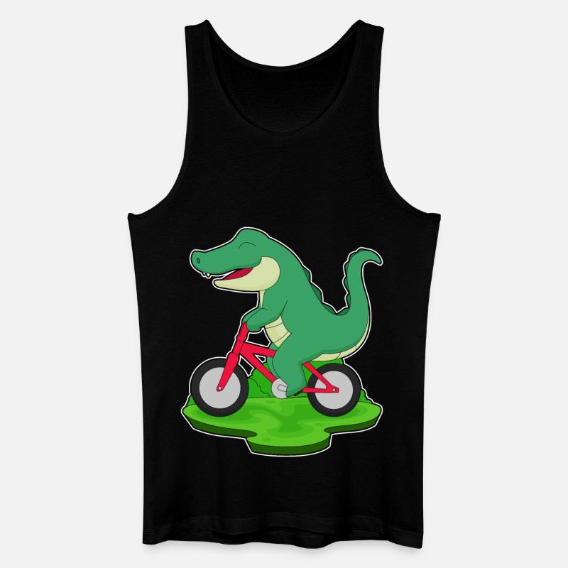 Vélo crocodile - Débardeur bio Homme - noir
