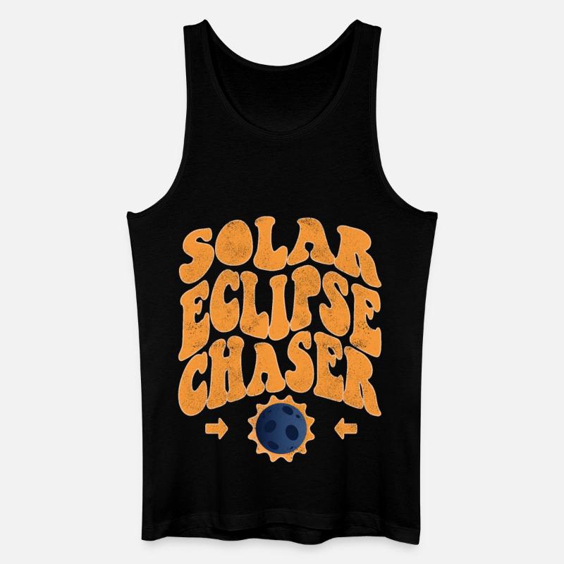 Solar eclipse chaser - Männer Bio Tank Top - Schwarz
