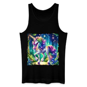 Fantaisie Licorne Chevaux Fans Licorne Amoureux - Débardeur bio Homme - noir - Devant