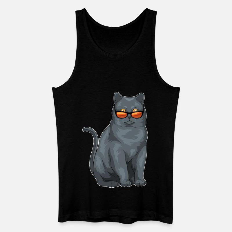 Britisch Kurzhaar Sonnenbrille - Männer Bio Tank Top - Schwarz