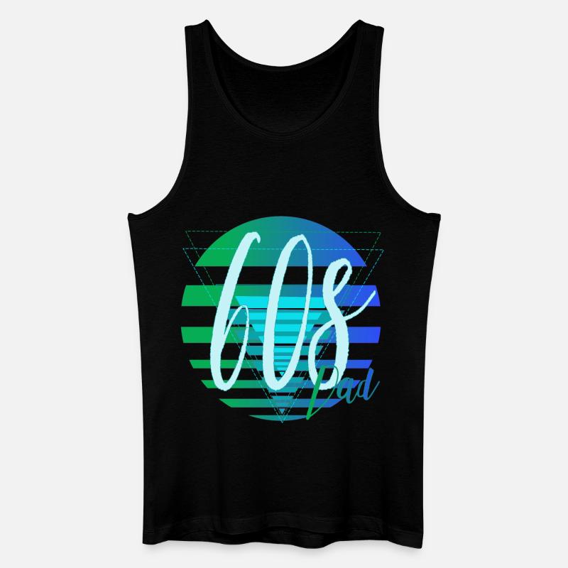 60s Dad – Retro Vater Design - Männer Bio Tank Top - Schwarz