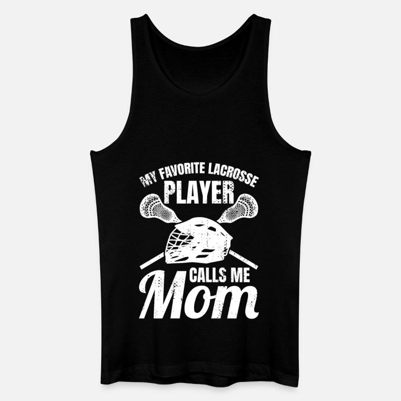 Lacrosse Mama - Männer Bio Tank Top - Schwarz