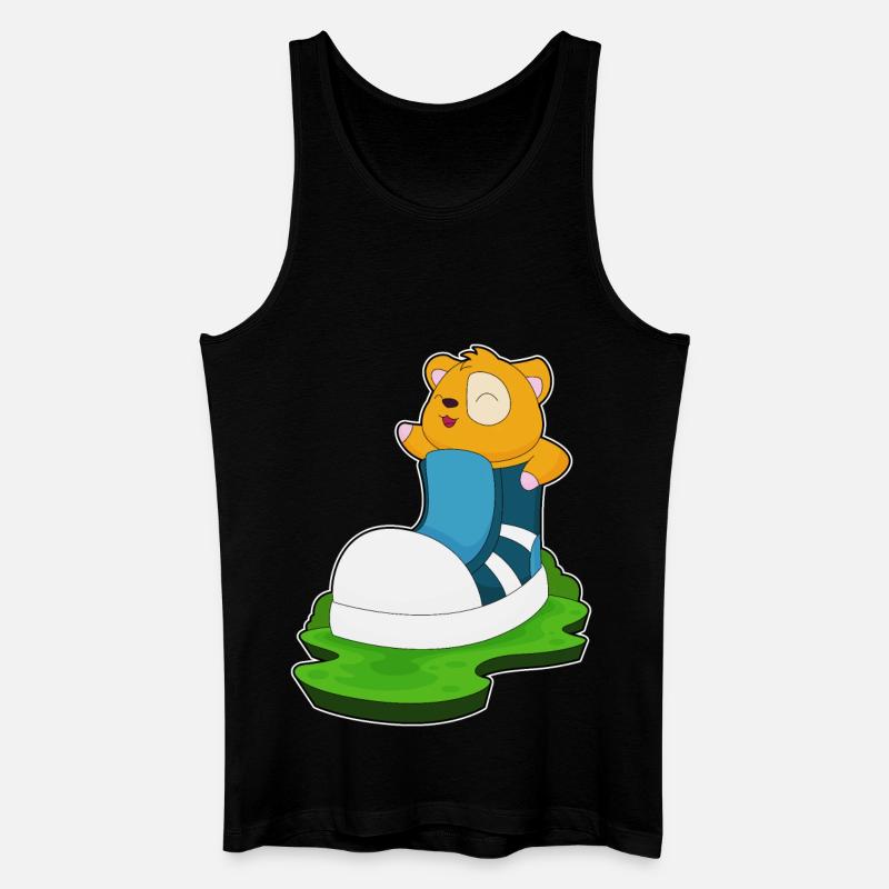 Hamster Schuh - Männer Bio Tank Top - Schwarz