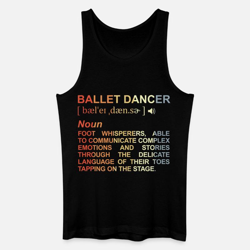Balletttänzerin Begriffserklärung - Männer Bio Tank Top - Schwarz