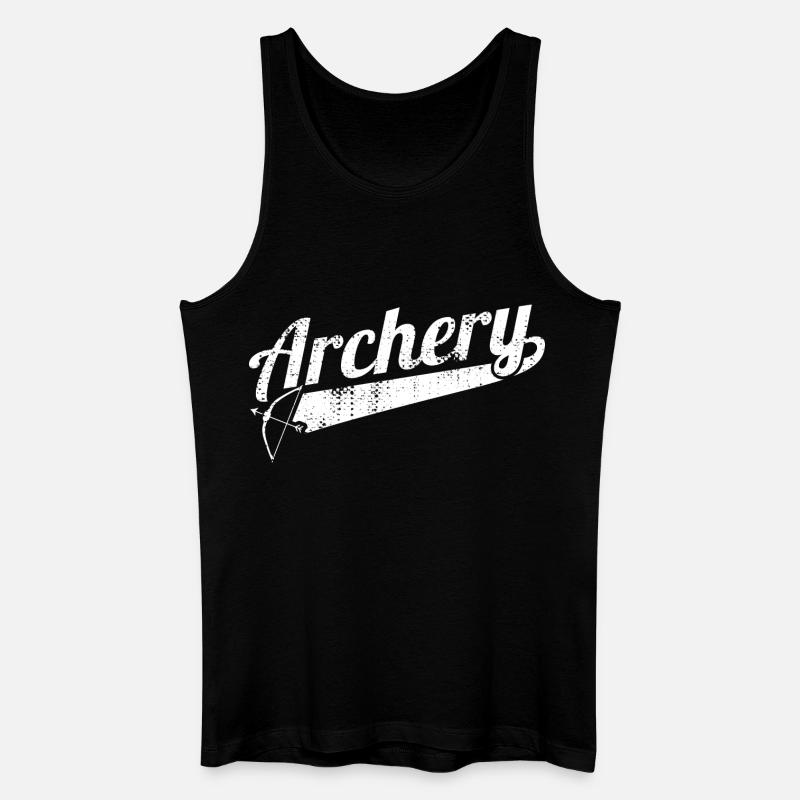 Bogensport - Männer Bio Tank Top - Schwarz