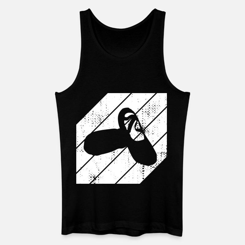 Ballettschuhe Skizze - Männer Bio Tank Top - Schwarz