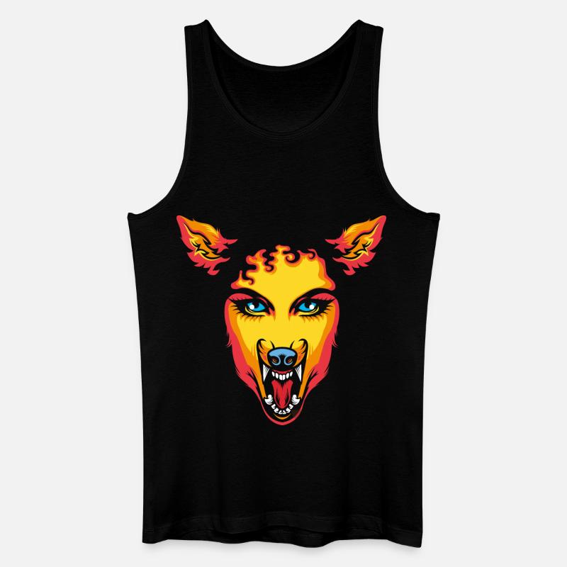 Wild bleiben - Männer Bio Tank Top - Schwarz